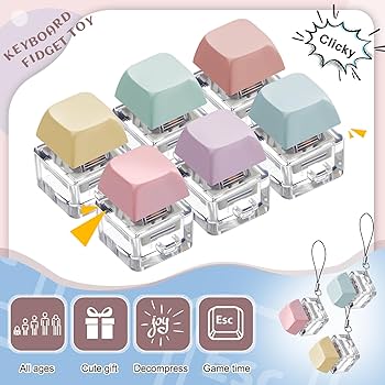 Amazon.co.jp: 6個 キーボード フィジェットトイ フィジェット